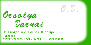 orsolya darnai business card